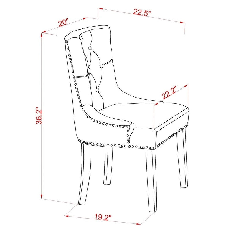 Ensemble de table de cuisine East West Furniture - une table de salle à manger et des chaises de cuisine