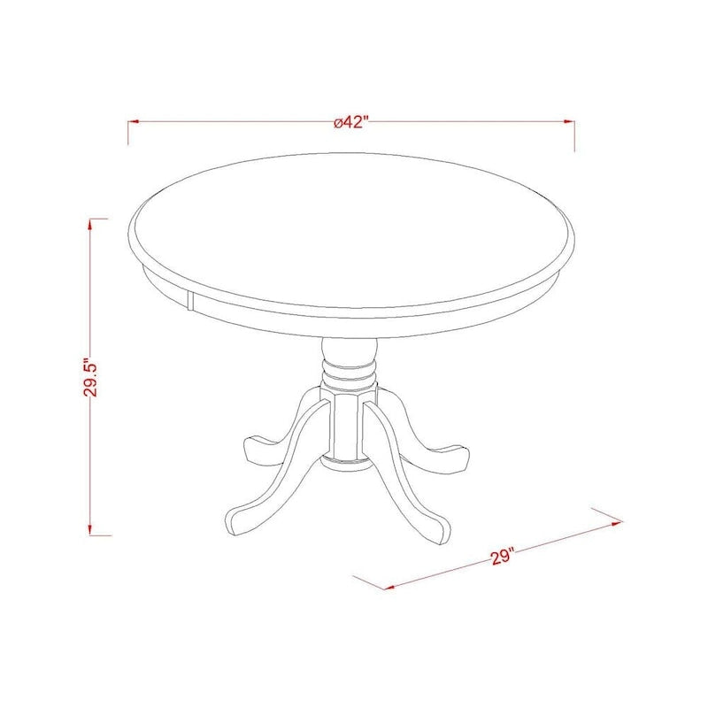 Ensemble de table de cuisine East West Furniture - une table de salle à manger et des chaises de cuisine