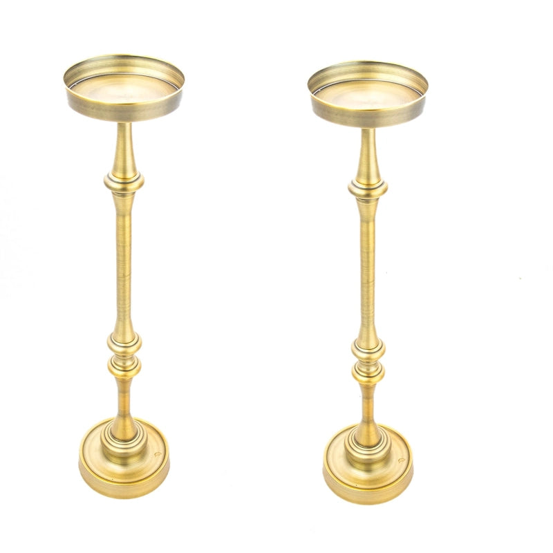 Table d'appoint Glam Martini sur pied ronde de 6 po, Laiton
