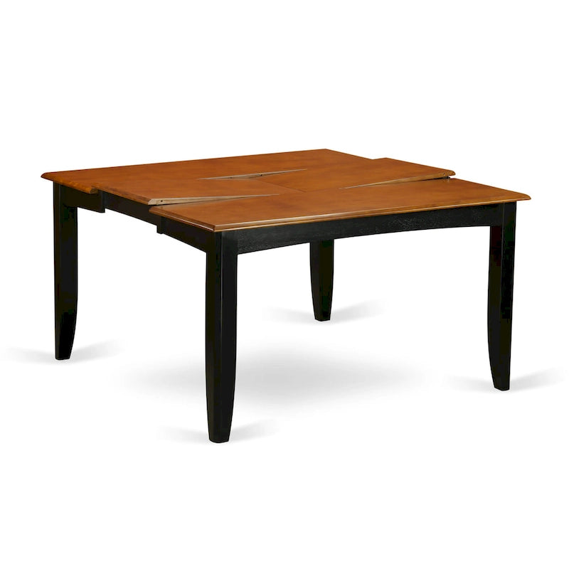 Ensemble de salle à manger East West Furniture comprenant une table carrée avec rallonge papillon et des chaises de salle à manger (options de type de siège de chaise)