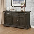 Le buffet de ferme espresso The Gray Barn Ruddy Road de 60 pouces