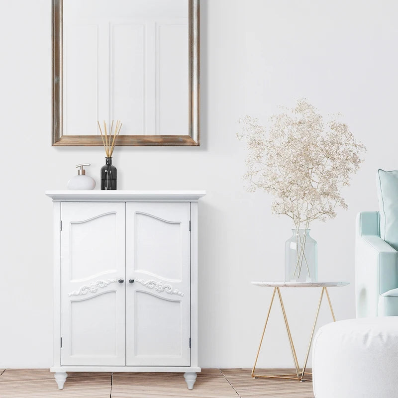 Meuble d'appoint bas à deux portes indépendant Teamson Home Versailles
