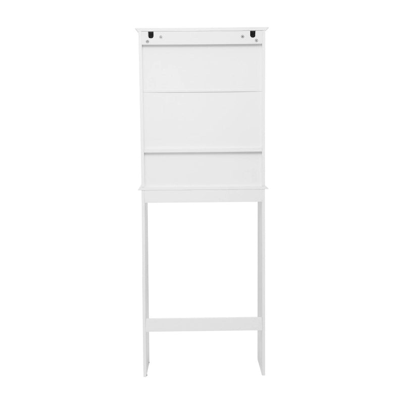 Armoire de salle de bain de style rustique à suspendre au-dessus des toilettes avec étagères et portes à fermeture magnétique