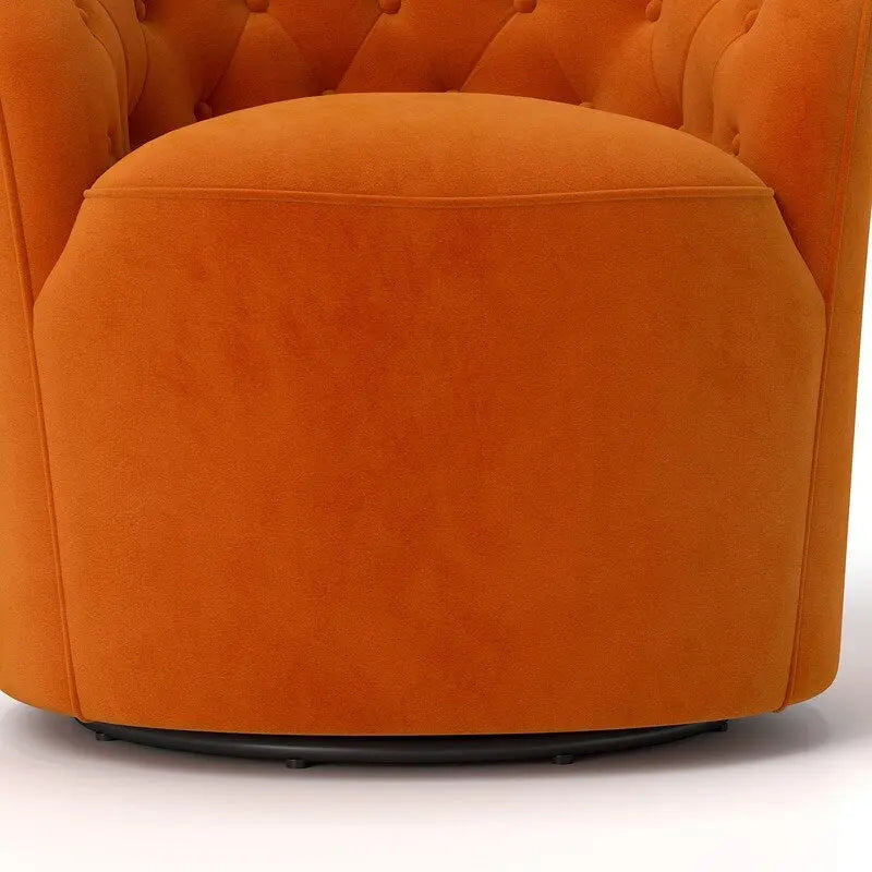 SEYNAR Fauteuil pivotant à 360 degrés en velours moderne avec dossier capitonné - Lot de 2