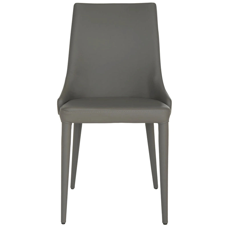 SAFAVIEH Socorro Chaise de salle à manger blanche de style moderne du milieu du siècle (lot de 2) - 23,6 x 19,6 x 35,5 - 24Lx20Px36H