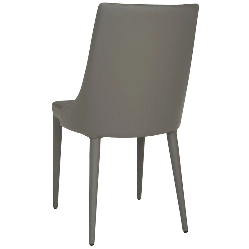 SAFAVIEH Socorro Chaise de salle à manger blanche de style moderne du milieu du siècle (lot de 2) - 23,6 x 19,6 x 35,5 - 24Lx20Px36H