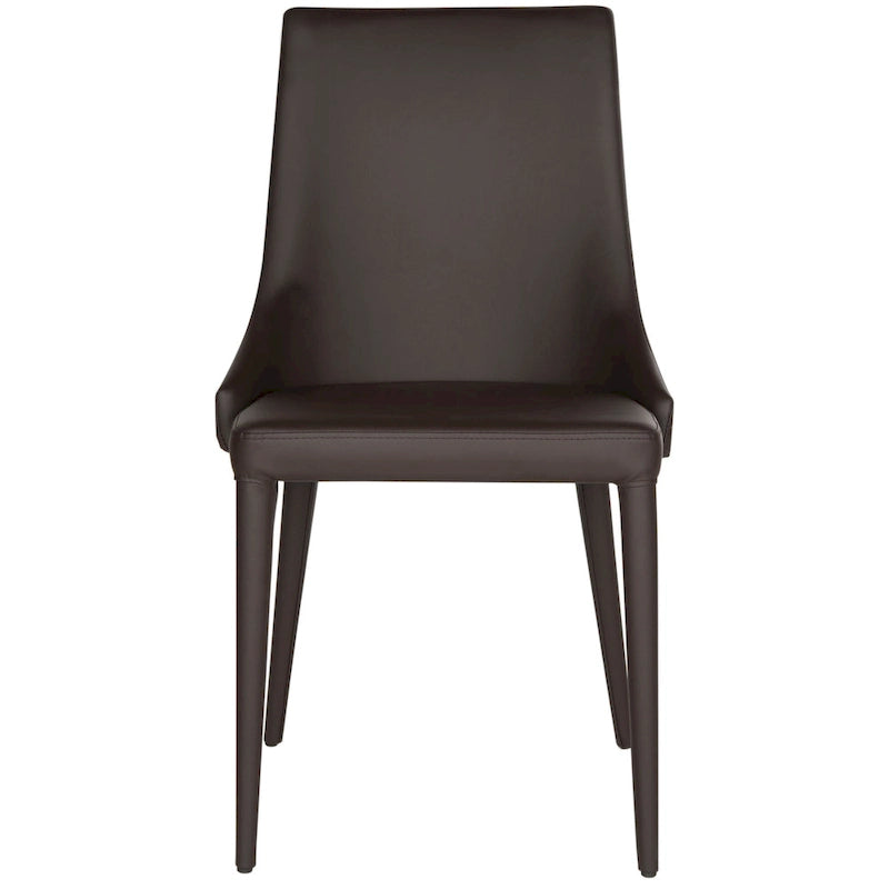 SAFAVIEH Socorro Chaise de salle à manger blanche de style moderne du milieu du siècle (lot de 2) - 23,6 x 19,6 x 35,5 - 24Lx20Px36H
