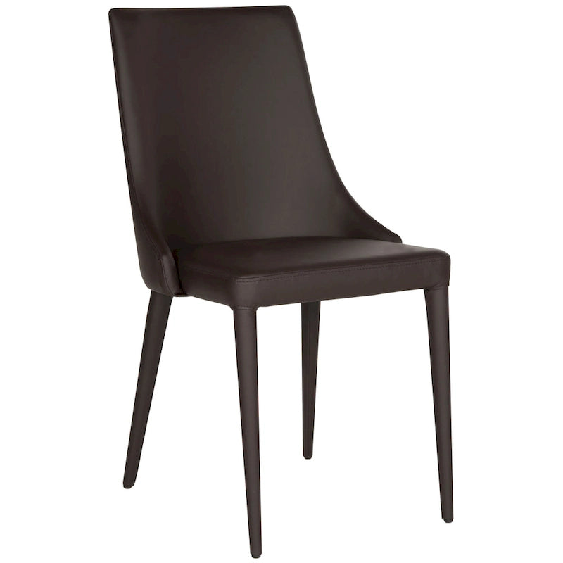 SAFAVIEH Socorro Chaise de salle à manger blanche de style moderne du milieu du siècle (lot de 2) - 23,6 x 19,6 x 35,5 - 24Lx20Px36H