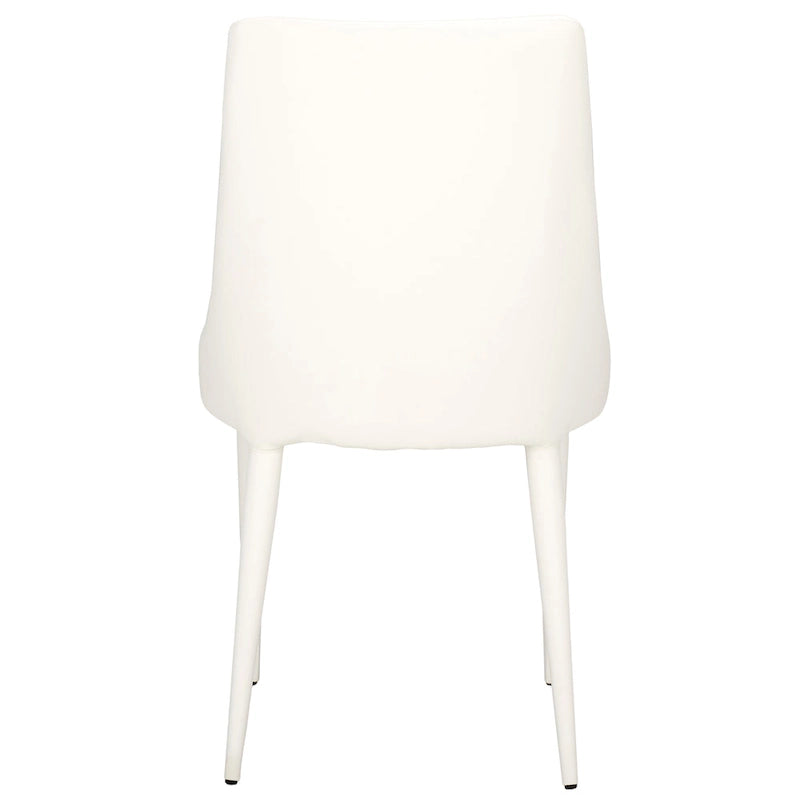 SAFAVIEH Socorro Chaise de salle à manger blanche de style moderne du milieu du siècle (lot de 2) - 23,6 x 19,6 x 35,5 - 24Lx20Px36H