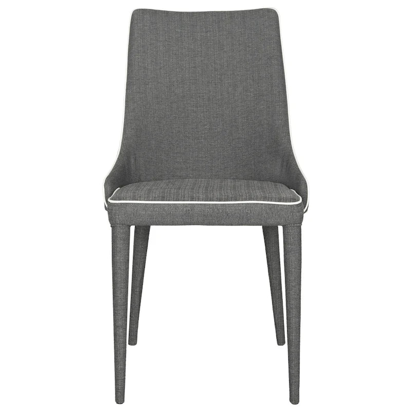 SAFAVIEH Socorro Chaise de salle à manger blanche de style moderne du milieu du siècle (lot de 2) - 23,6 x 19,6 x 35,5 - 24Lx20Px36H