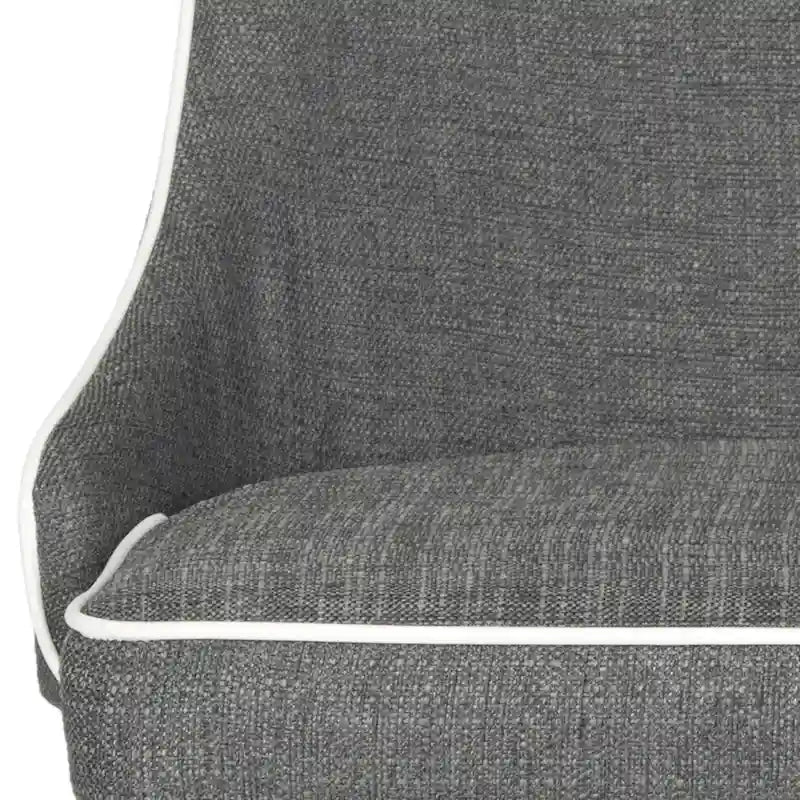 SAFAVIEH Socorro Chaise de salle à manger blanche de style moderne du milieu du siècle (lot de 2) - 23,6 x 19,6 x 35,5 - 24Lx20Px36H
