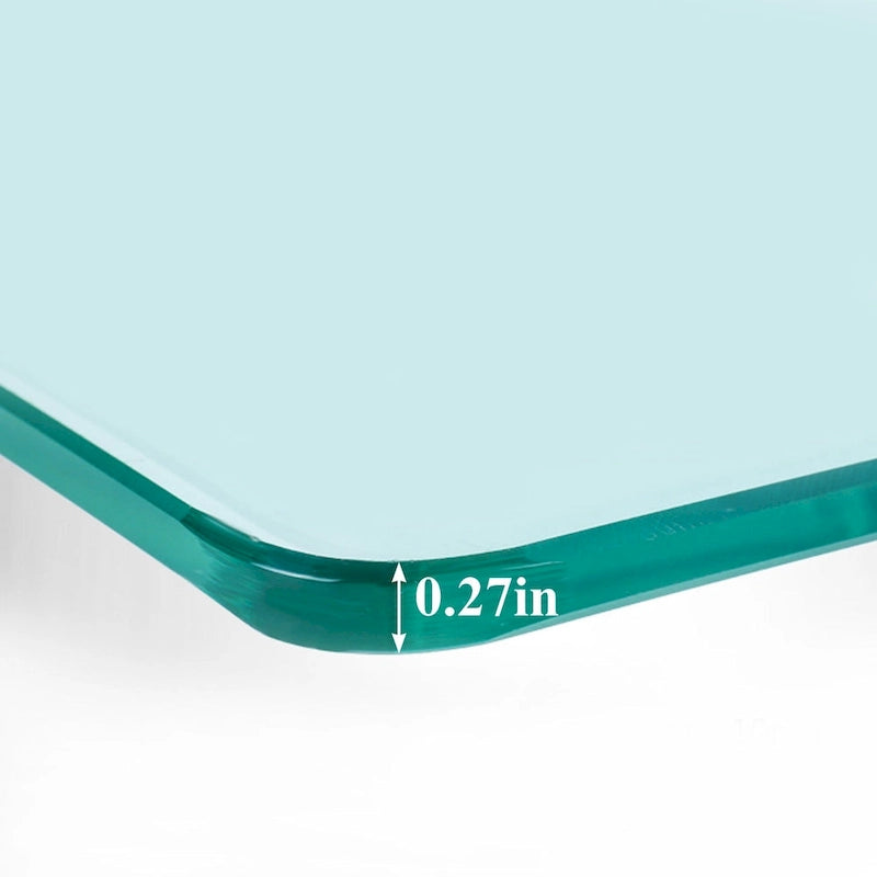 Ensembles de salle à manger modernes 5 pièces, table en verre trempé et 4 chaises en PU