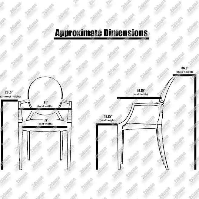 Fauteuil en plastique transparent empilable avec accoudoirs, chaise d'appoint, de salle à manger, de designer, moderne, de bureau, de travail.