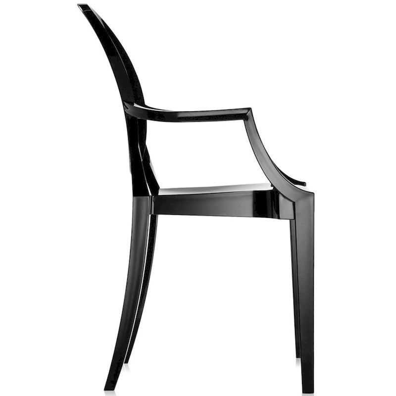 Fauteuil en plastique transparent empilable avec accoudoirs, chaise d'appoint, de salle à manger, de designer, moderne, de bureau, de travail.