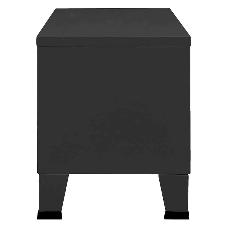 vidaXL Meuble TV Console TV Buffet Meuble Télévision Meuble Multimédia Armoire Métal - 105 x 35 x 42 cm