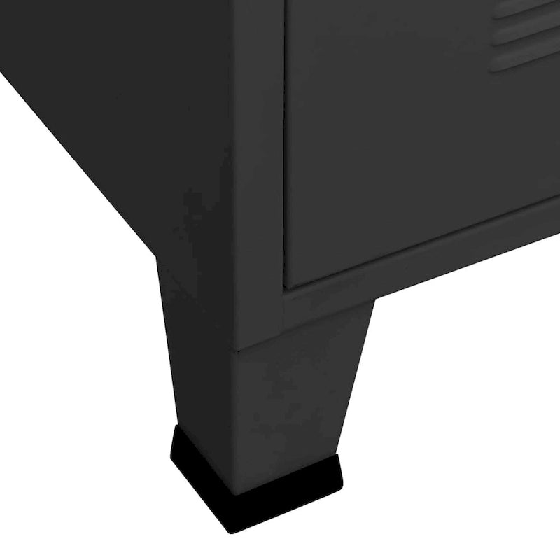 vidaXL Meuble TV Console TV Buffet Meuble Télévision Meuble Multimédia Armoire Métal - 105 x 35 x 42 cm