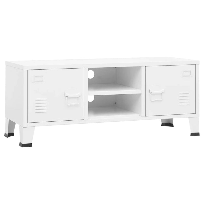 vidaXL Meuble TV Console TV Buffet Meuble Télévision Meuble Multimédia Armoire Métal - 105 x 35 x 42 cm