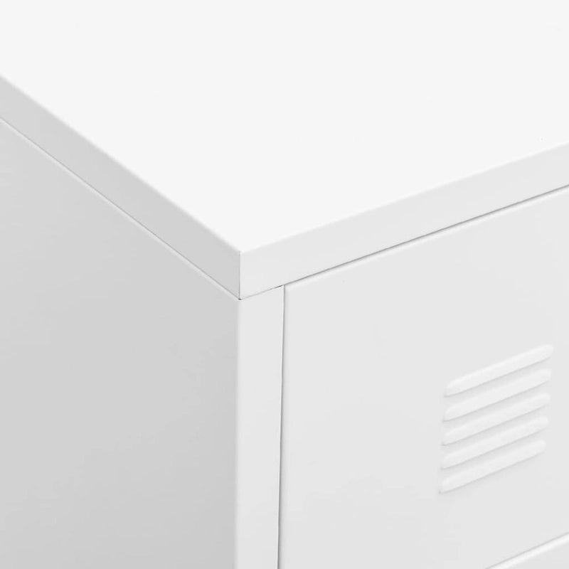 vidaXL Meuble TV Console TV Buffet Meuble Télévision Meuble Multimédia Armoire Métal - 105 x 35 x 42 cm