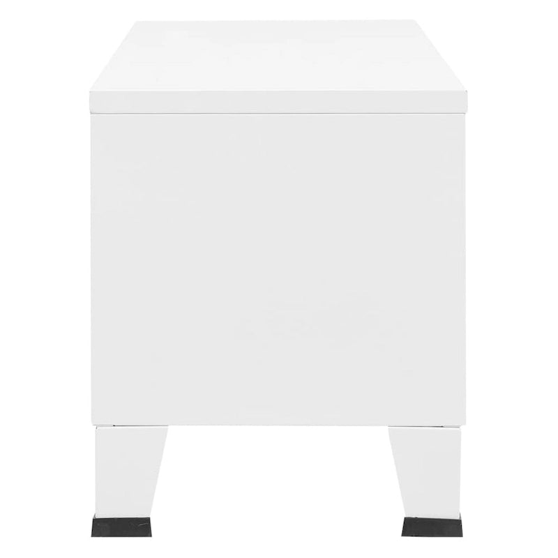 vidaXL Meuble TV Console TV Buffet Meuble Télévision Meuble Multimédia Armoire Métal - 105 x 35 x 42 cm