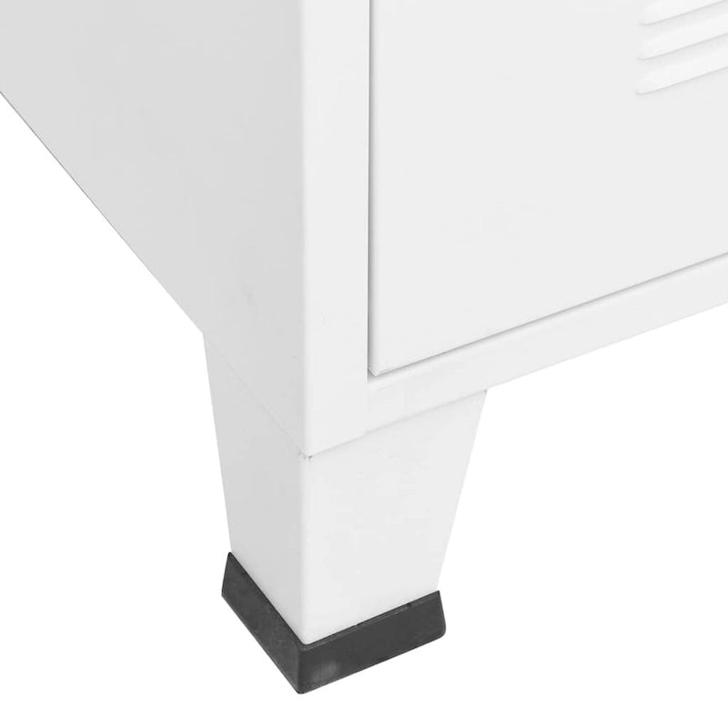 vidaXL Meuble TV Console TV Buffet Meuble Télévision Meuble Multimédia Armoire Métal - 105 x 35 x 42 cm