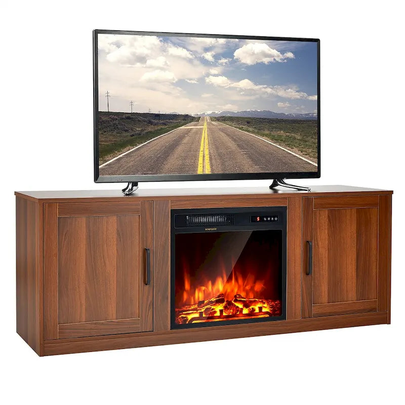 Meuble TV Costway 58" avec cheminée électrique 18"