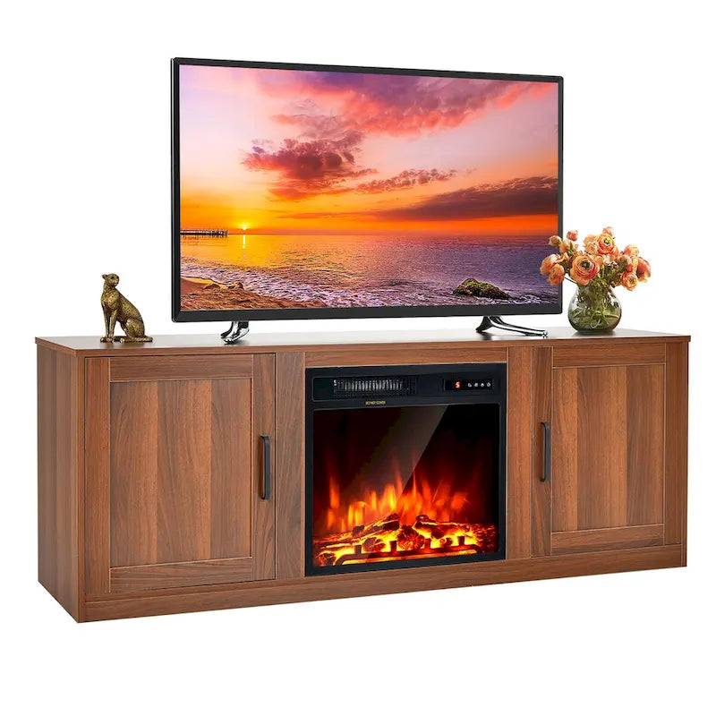 Meuble TV Costway 58" avec cheminée électrique 18"