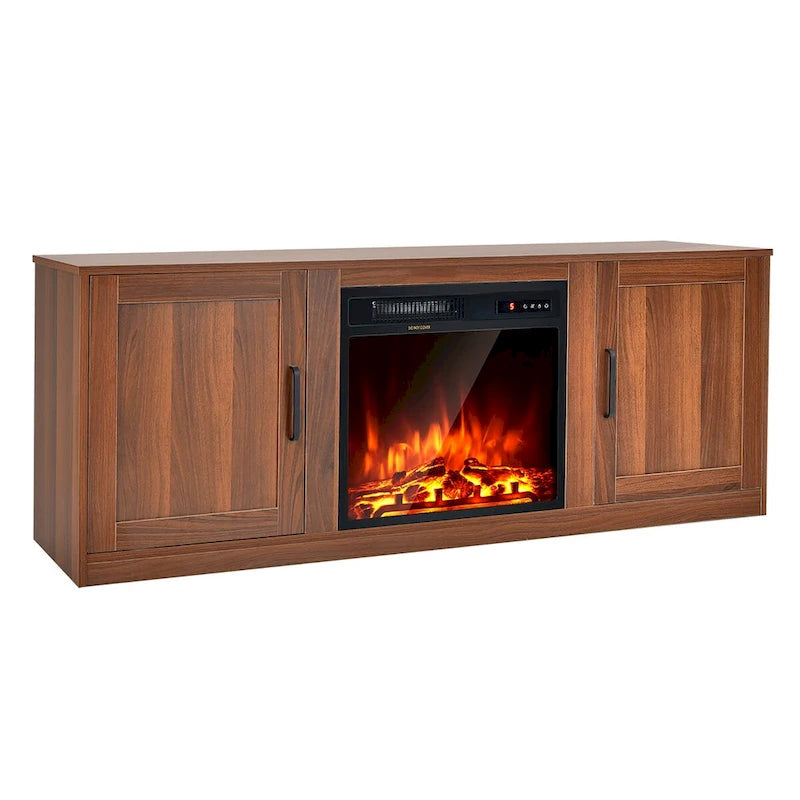 Meuble TV Costway 58" avec cheminée électrique 18"