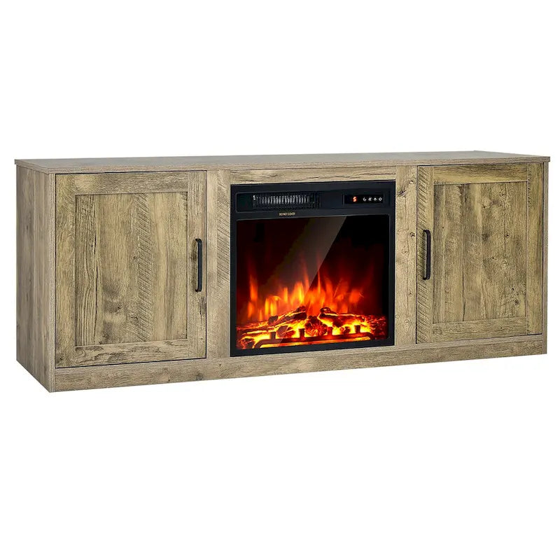 Meuble TV Costway 58" avec cheminée électrique 18"