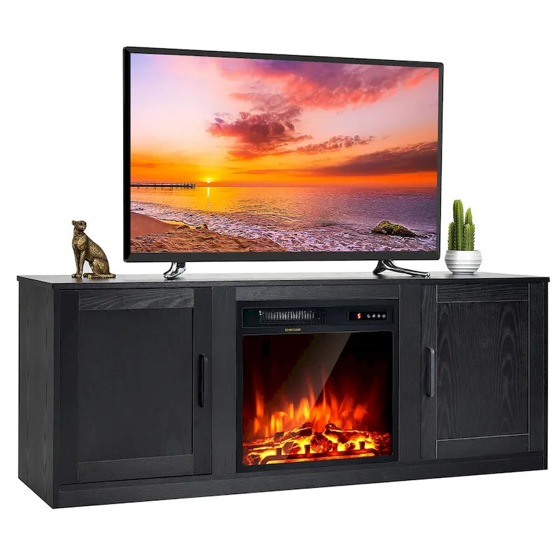 Meuble TV Costway 58" avec cheminée électrique 18"