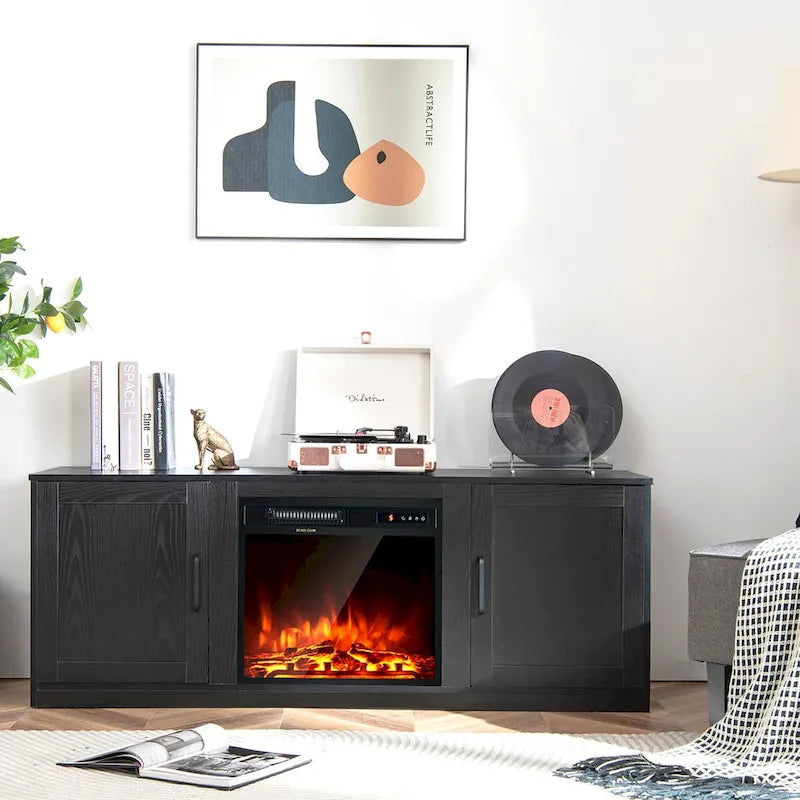 Meuble TV Costway 58" avec cheminée électrique 18"