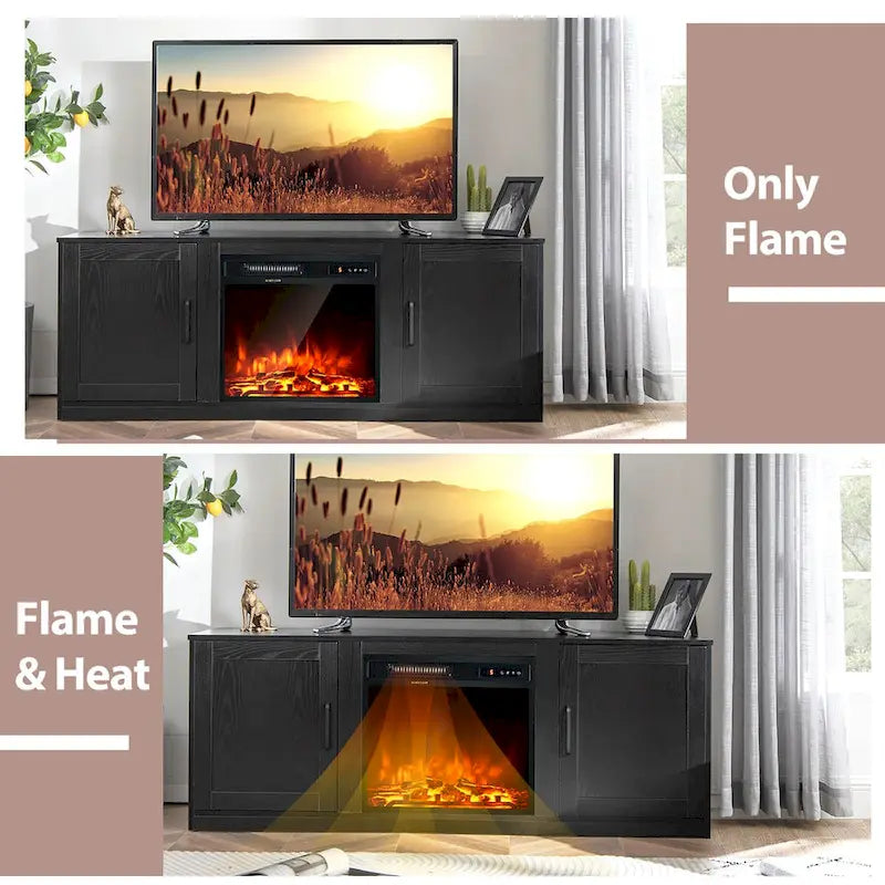 Meuble TV Costway 58" avec cheminée électrique 18"