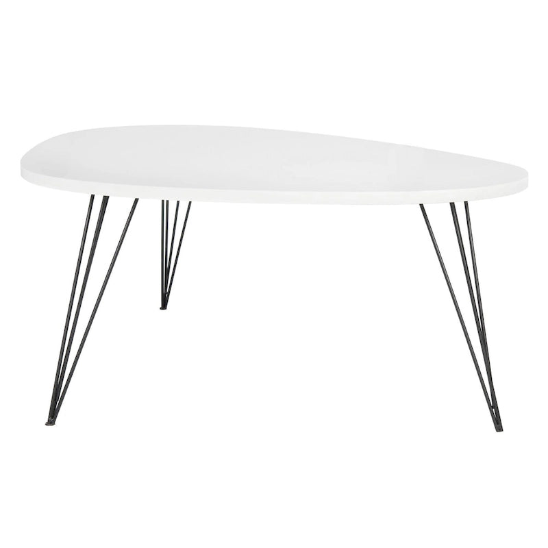 Table basse SAFAVIEH Louann finition chêne/noir - 44 x 31.5 x 15.6 - 44x32x16H