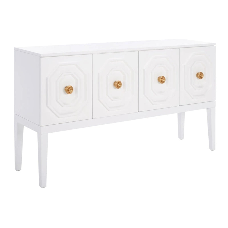 Buffet Chelsie 3 portes 2 étagères SAFAVIEH - 54 L x 14 P x 30 H - 54Lx14Px30H