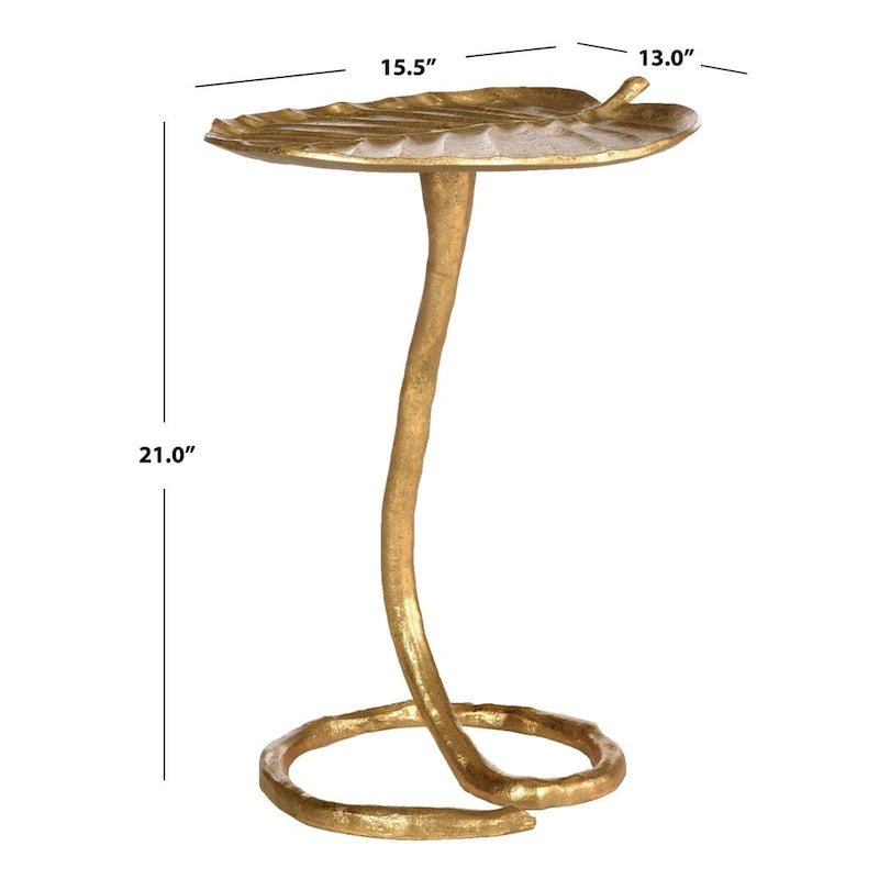 SAFAVIEH Sharlene Table d'appoint Or - 15 x 13 x 21 - 15L x 13P x 21H