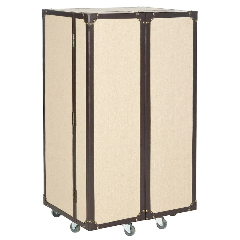Meuble de bar de rangement Safavieh Krista Beige - 23,6 x 17,7 x 42,1 - 24Lx18Px42H