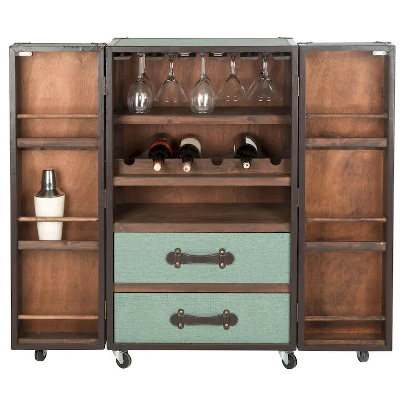 Meuble de bar de rangement Safavieh Krista Beige - 23,6 x 17,7 x 42,1 - 24Lx18Px42H