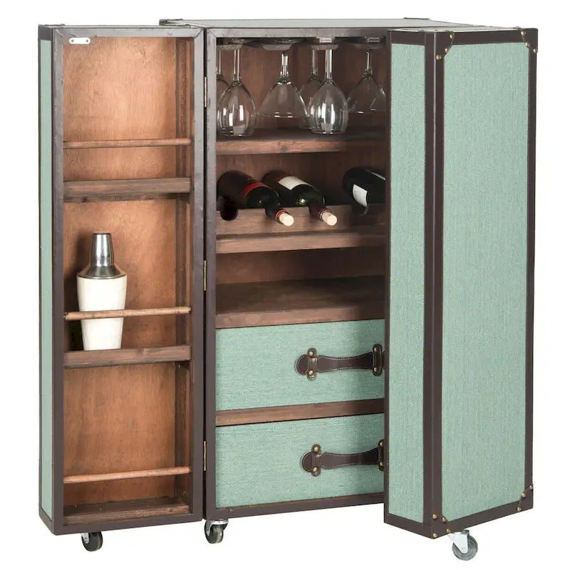 Meuble de bar de rangement Safavieh Krista Beige - 23,6 x 17,7 x 42,1 - 24Lx18Px42H