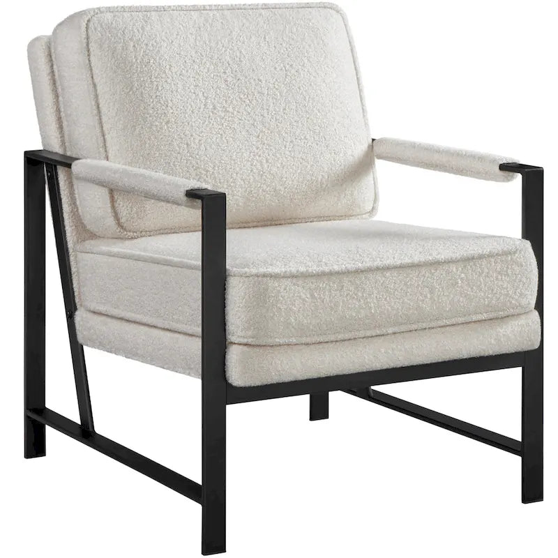 Yaheetech Fauteuil d'appoint rétro en similicuir
