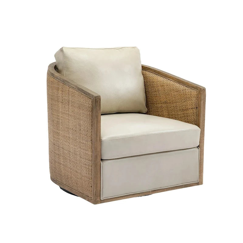 Fauteuil canapé circulaire confortable dans le salon, fauteuil club pivotant à 360 degrés