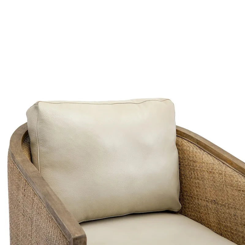 Fauteuil canapé circulaire confortable dans le salon, fauteuil club pivotant à 360 degrés
