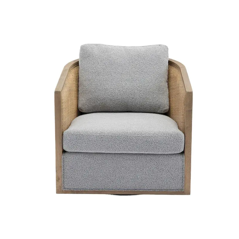 Fauteuil canapé circulaire confortable dans le salon, fauteuil club pivotant à 360 degrés