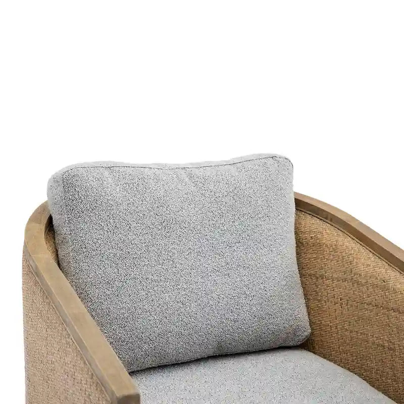 Fauteuil canapé circulaire confortable dans le salon, fauteuil club pivotant à 360 degrés