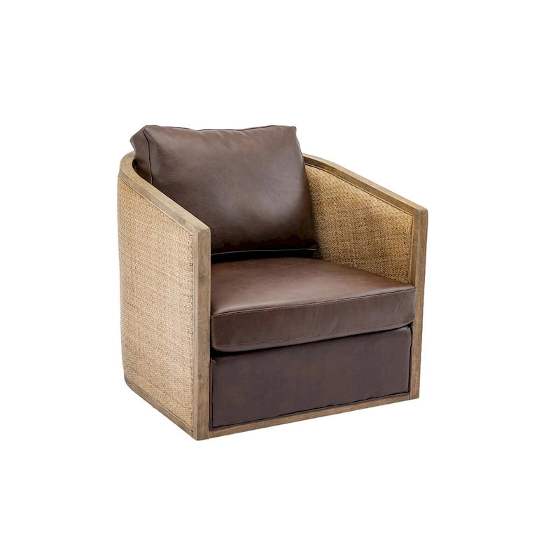 Fauteuil canapé circulaire confortable dans le salon, fauteuil club pivotant à 360 degrés