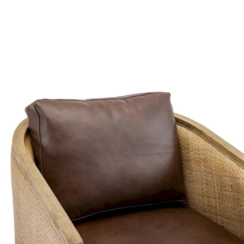 Fauteuil canapé circulaire confortable dans le salon, fauteuil club pivotant à 360 degrés