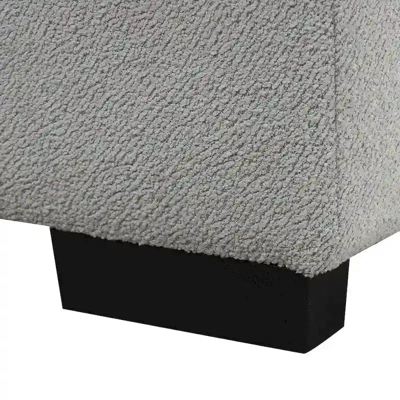 Canapé d'angle convertible rembourré avec pouf de rangement mobile, canapé-lit escamotable en forme de L