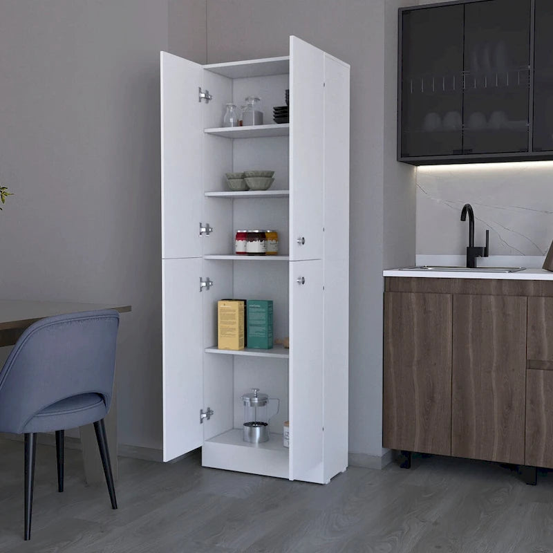 Meuble de rangement Cameron avec 4 portes et 5 étagères dissimulées - S/O