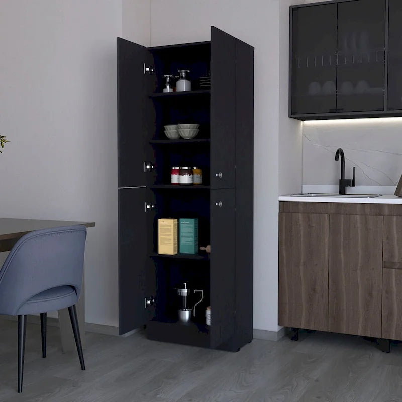 Meuble de rangement Cameron avec 4 portes et 5 étagères dissimulées - S/O