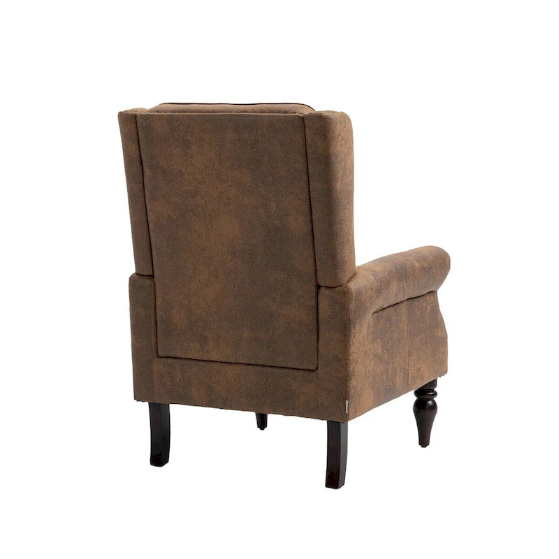 Fauteuil en bois - Fauteuil d'appoint moderne pour salon - 74,5 x 80 x 100 cm