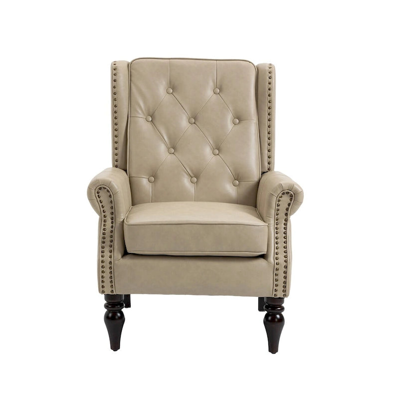Fauteuil en bois - Fauteuil d'appoint moderne pour salon - 74,5 x 80 x 100 cm