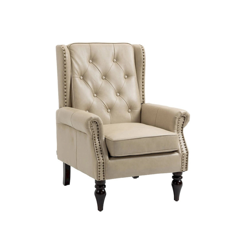 Fauteuil en bois - Fauteuil d'appoint moderne pour salon - 74,5 x 80 x 100 cm